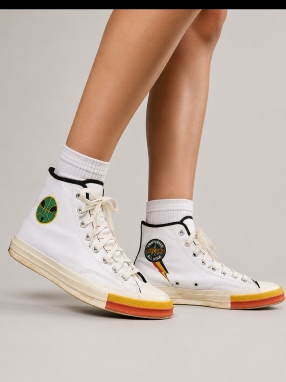 Converse Chuck 70 Rayguns High Top Sneakers Men’s 12 Women’s 14 White
